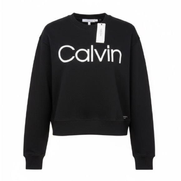 Calvin Klein Performance Womens Black Logo Sweaters |Size Large - Picture 1 of 11